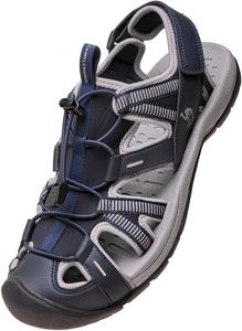 Мужские треккинговые сандалии CAMEL CROWN, водонепроницаемые с закрытым носком, спортивные сандалии, регулируемые летние сандалии для пляжа, спорта, рыбалки и прогулок, синий