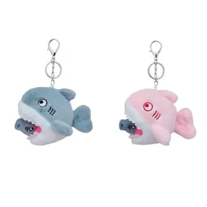 Выдвижной кусающий плюшевый кулон акула высота 12см Whoops