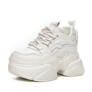 Кроссовки женские толстые низкие Shoe Cabinet Floral Language, бежевый