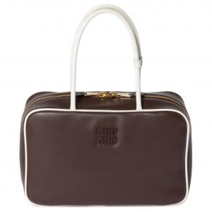 MIU MIU Кожаная женская сумка Брайарвуд и белая