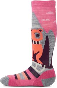 Носки Smartwool Kids  Kids' Ski Light Cushion Sleigh Bear Over The Calf Socks, Garden Pink