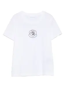 Футболка с вышивкой MONCLER, белый