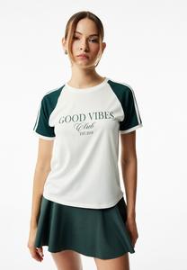 Футболка Koton Print T-shirt, Beige