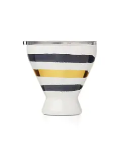 Стакан для коктейлей Blue Bay из нержавеющей стали Lenox, stripe