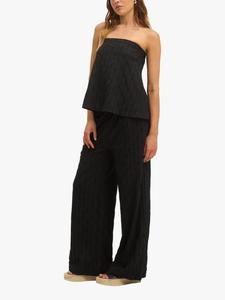 Брюки Tara с завязкой на талии и широкими штанинами SUMMERY Copenhagen, Black