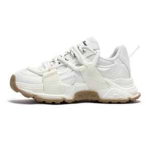 Антискользящие износостойкие водонепроницаемые дышащие низкие массивные кроссовки унисекс Singing, белый, всесезонные