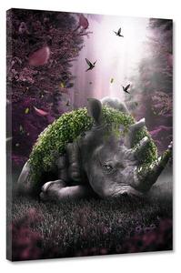 Картина на холсте Hustling Sharks Das Nashorn, серый