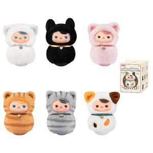 Pucky Meowth коллекция термос резиновый плюш слепая коробка товары одиночный мистери бокс/полный бокс 6 шт POP MART, Single Mystery Box (Random Pick)