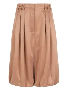 Шорты со складками Giorgio Armani, бежевый