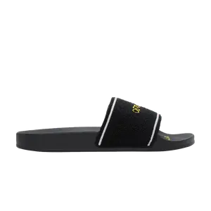 Сандалии Off-White Off-White Sliders 'Towel - Black Yellow', черный