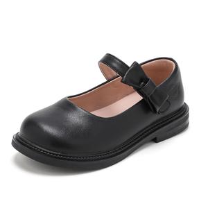 Легкие амортизирующие детские кожаные туфли для детей ABC KIDS, черный