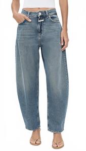 Джинсы Jazzie Denim Barrel Fit, средне-синие CLOSED, средне-синий