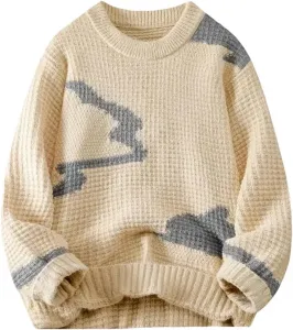 Мужской оверсайз свитер в винтажном стиле