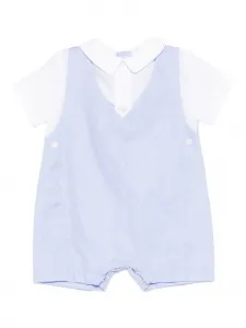 Комбинезон из ёлочки на пуговицах Nanan, синий