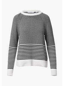 Вязаный свитер в цвете 99G2_черный comma