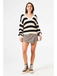 Свитер Garcia, бежевый/черный