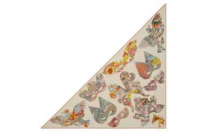 HERMES Женская шаль желтая, Yellow