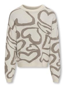 Свитер ONLY GIRLS, серый/светло-серый