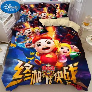 Disney Пододеяльник 180х220 см, хлопок, детский, с принтом Piggy Hero