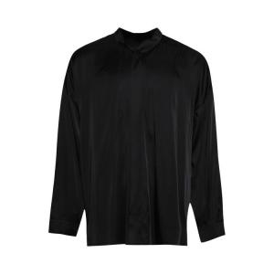 Рубашка Rick Owens Oversized Snap Collar Faun Shirt, Black