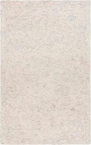 Ковер SAFAVIEH, 153 x 244 см, - коллекция Abstract - Light Grey & Ivory, ручная работа из шерсти, идеально для гостиной, спальни, столовой (ABT285G)