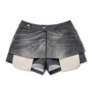 Повседневные короткие юбки для женщин Color Combo LiNing, серый