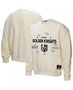 Женская кремовая толстовка Vegas Golden Knights Logo 3.0 с пуловером Mitchell & Ness