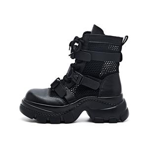 BURGELY Ботильоны женские, черно-коричневые