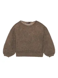 Свитер с объемными рукавами Bimba Y Lola, коричневый