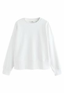 Толстовка Next RAW HEM DETAIL WASHED CREW NECK , Ecru/White