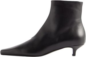 Женские классические ботильоны с квадратным носком, боковой молнией, на невысоком каблуке для вечеринок и повседневной носки, размер 4-16 США Wansseny, Black