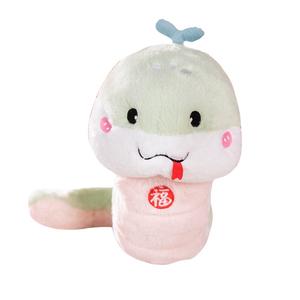 Плюшевая кукла Healing Collection Blessing Snake высотой 45см/65см MAOGEGE, зеленый