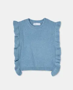 Детский жилет с рюшами на пройме Kids El Corte Inglés, синий