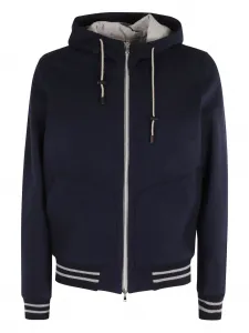 Куртка с капюшоном на молнии l.b.m., синий