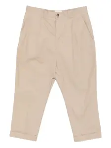 Брюки со складками AMI Paris, нейтральный