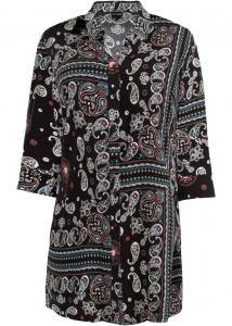 Длинная блузка из ткани lenzing ecovero Bodyflirt, черный