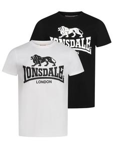 Рубашка LONSDALE KELSO, черный/белый