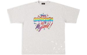 Футболка мужская серая Balenciaga, серый