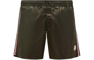 Шорты с эластичным поясом и логотипом Moncler, коричневый