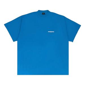 Футболка Balenciaga Crossed Out Oversized T-Shirt 'Blue'