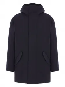 Стеганое пальто с капюшоном ASPESI, синий