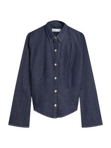 Блуза Bershka, темно-синий