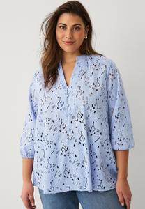 Блуза Ellos Plus collection, светло-голубой