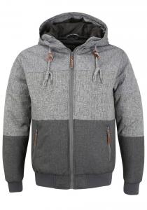 Демисезонная куртка INDICODE JEANS Hannibal, Dark grey/mottled grey