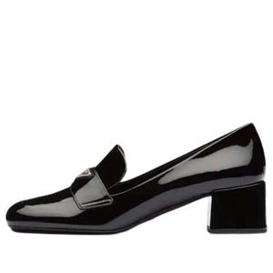Кроссовки patent leather loafers 'black' Prada, черный