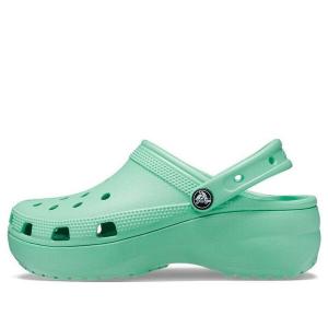 Сандалии classic platform clog 'jade stone' Crocs, зеленый