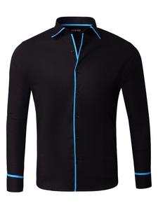 Рубашка RESLAD Hemd Madison, цвет schwarz-türkis