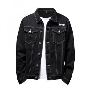 Jeep Джинсовая куртка Unisex Black Lapel Moderate Others