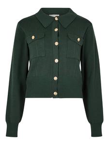 Вязаный кардиган Apricot, зеленый