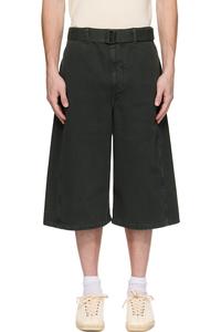 Джинсовые шорты с эффектом скручивания Lemaire, синий